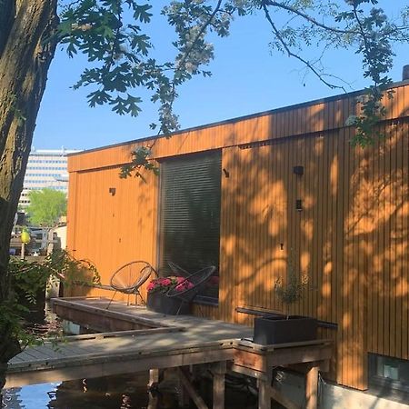 Ferienwohnung Beautiful Amstel Houseboat Amsterdam Exterior foto